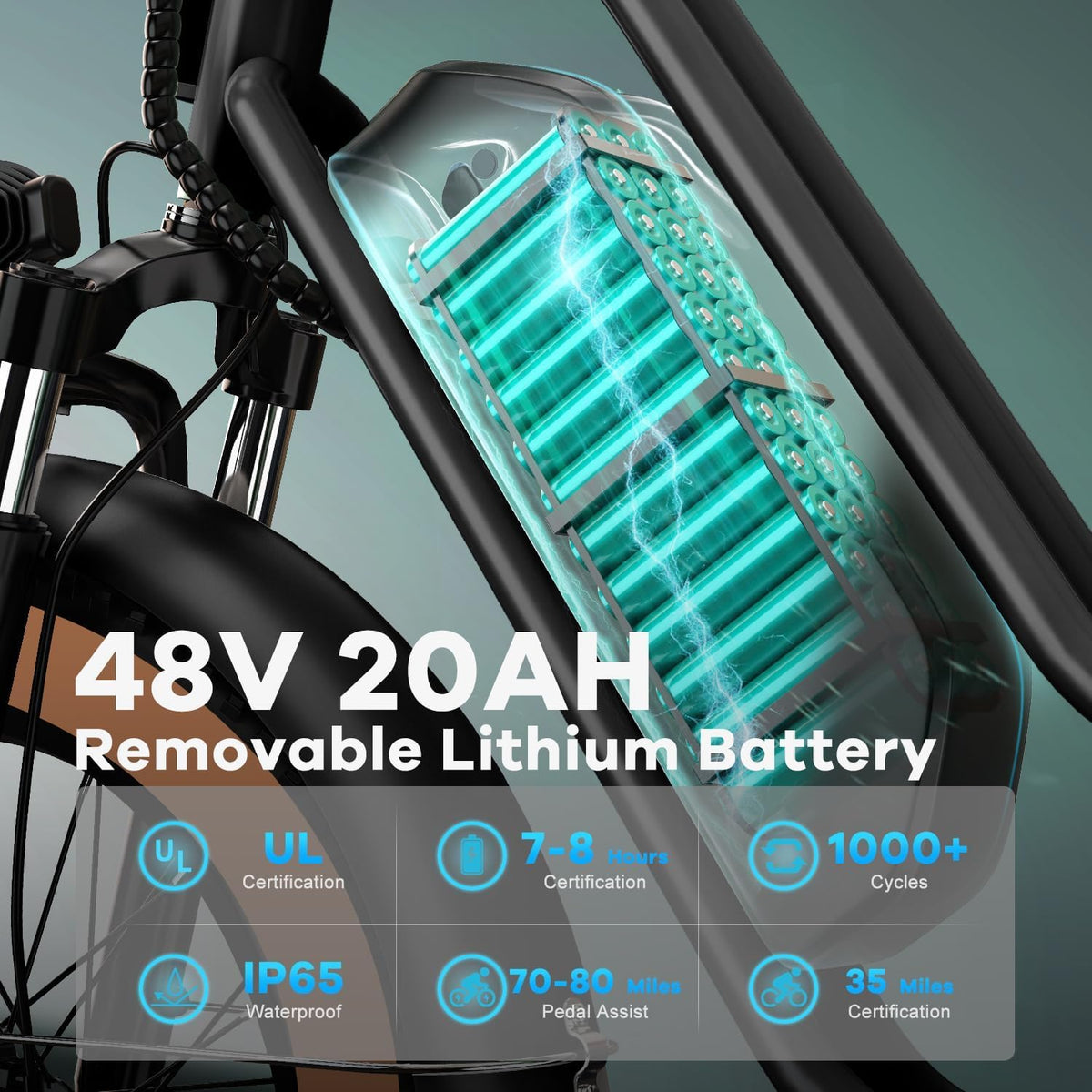 EUYBIKE Electric Bike for Adults, 20"x 4" Fat Tire Cargo Ebike, 1450W Peak Cargo Ebike with 48V 20AH Removable 960WH Battery