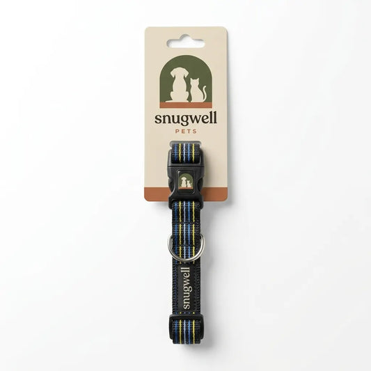 Snugwell Pets Neoprene-Padded Dog Collar with Stainless Steel D-Ring